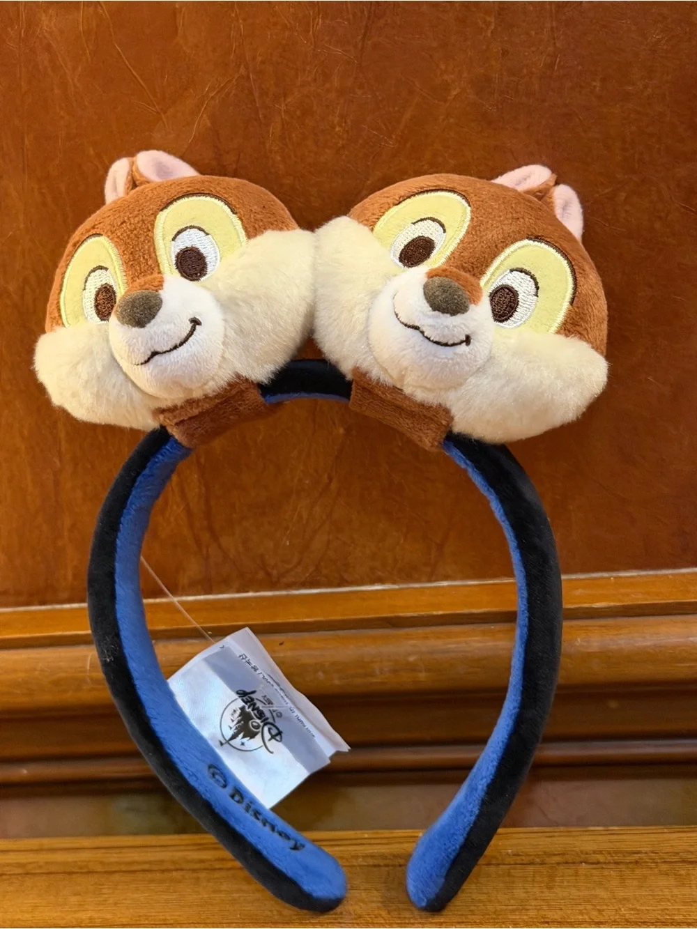 Disney Parks Create Your Own Headband Chip and Dale Plush Character Ears Set NEW